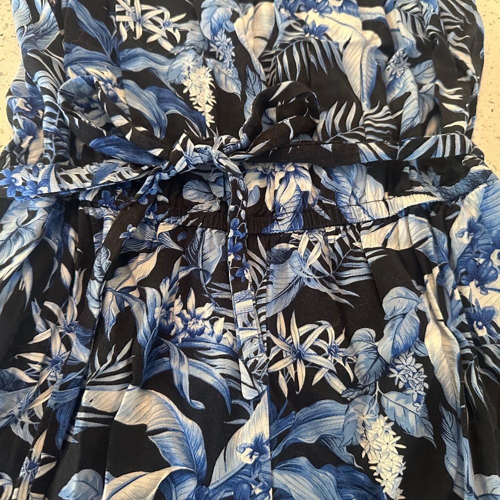 Tommy Bahama - Indigo Garden Sleeveless Long Pant Jumpsuit - Picture 3 of 6